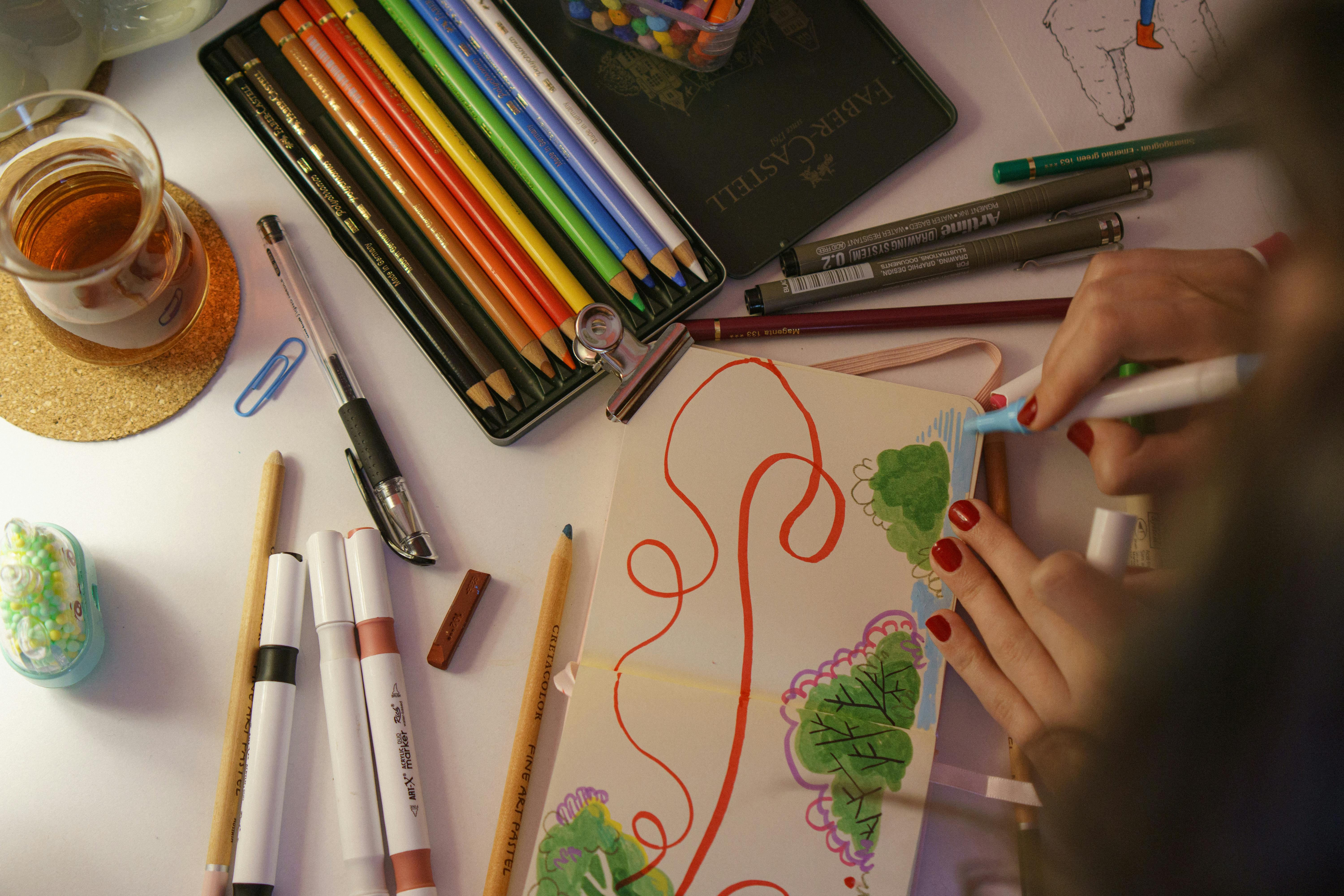 Tools and materials used for fashion designing